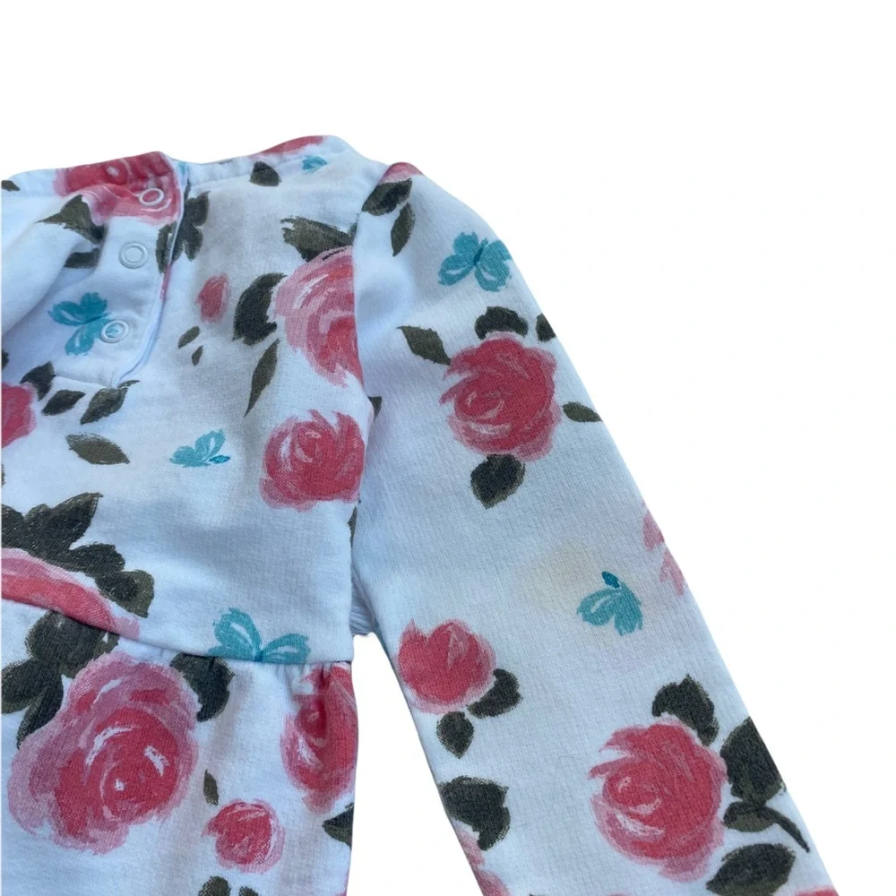 CARTER’S Little Girl Top with Diaper Cover and Floral Top LUCKY Leggings  18 mth - Picture 9 of 9